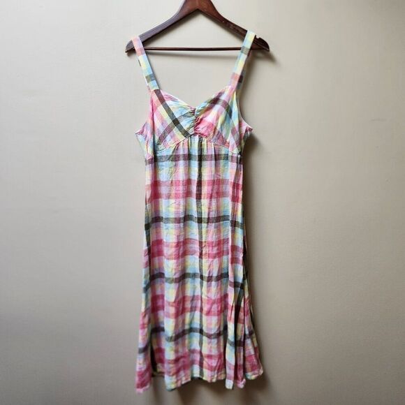 🌻Reitmans plaid cottagecore dress - Picture 3 of 6